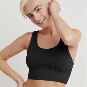 Hanes Women's Originals Cozywear Ribbed Longline Bralette OG116